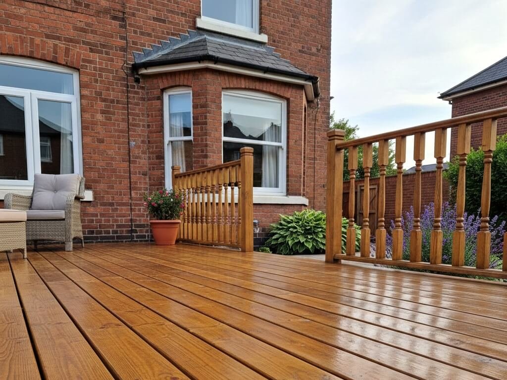 cardiff house deck fence stained primrose decor