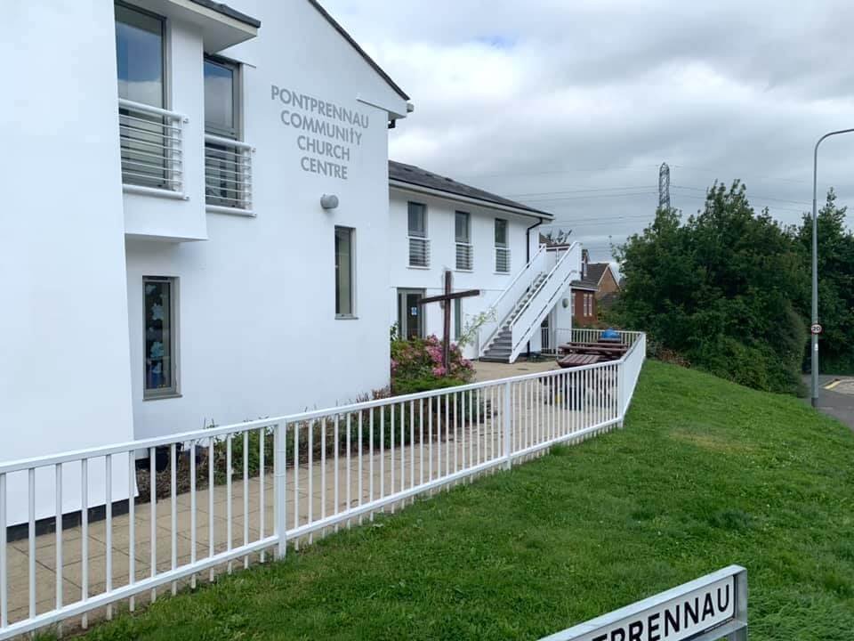 pontprennau community centre outside painted cardiff primrose decor