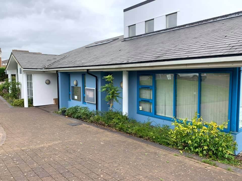 pontprennau community centre reception exterior painted cardiff primrose decor