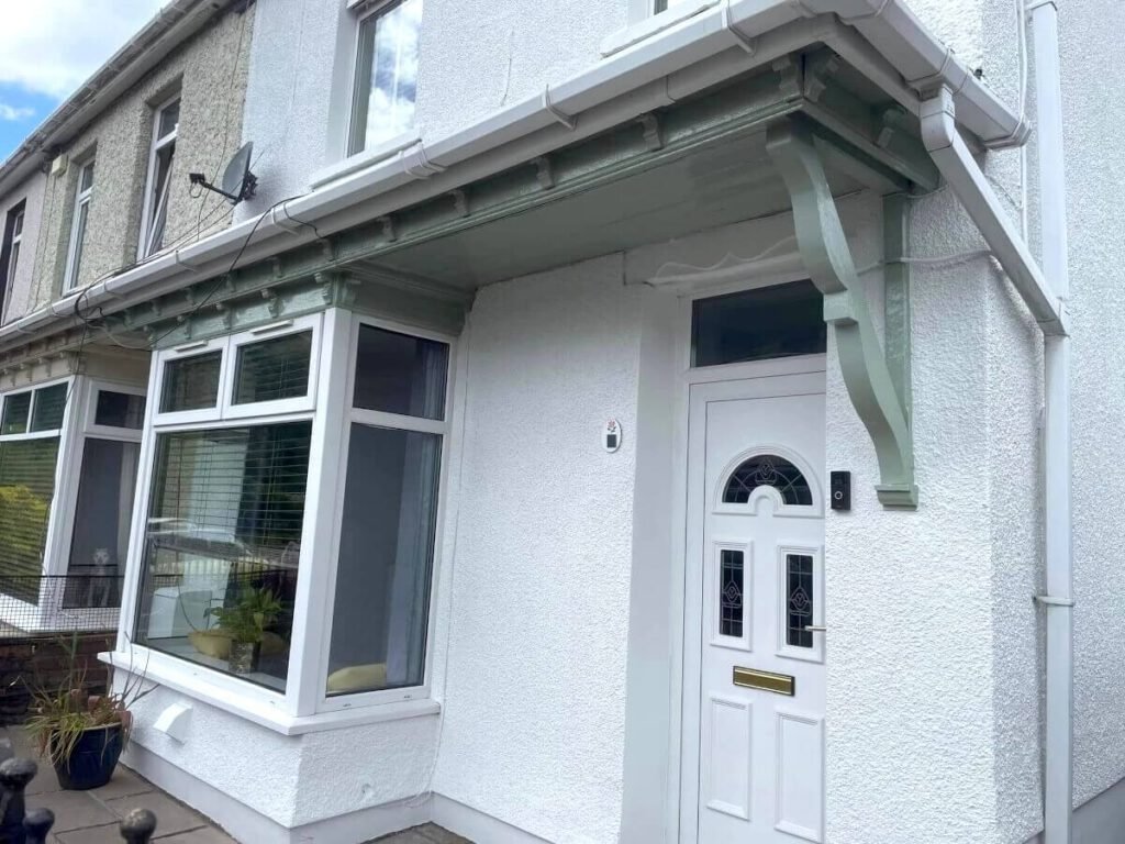 terraced house exterior painted cardiff primrose decor